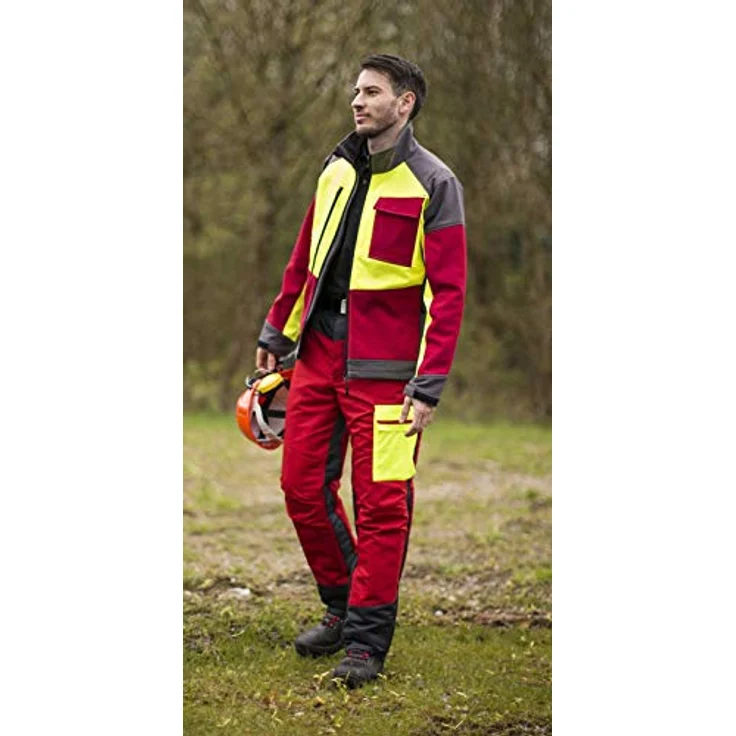 Watex Forest Jack Red, Arbeitsjacke Softshell, atmungsaktiv und winddicht, Größe 3XL – Bild 3