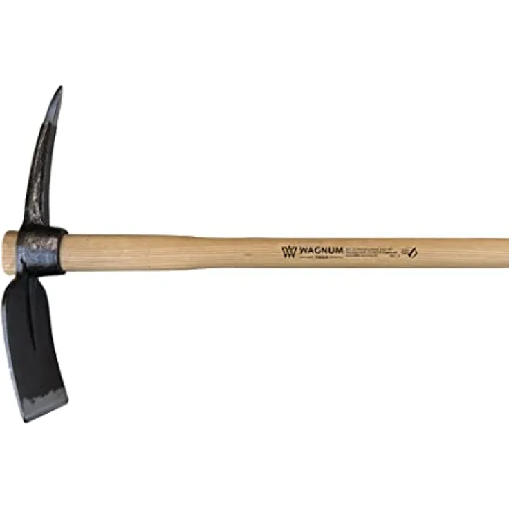 Wagnum Wegmacherhacke 1800g, Eschenstiel 1050mm, C 45 Stahl, ideal für harte Böden