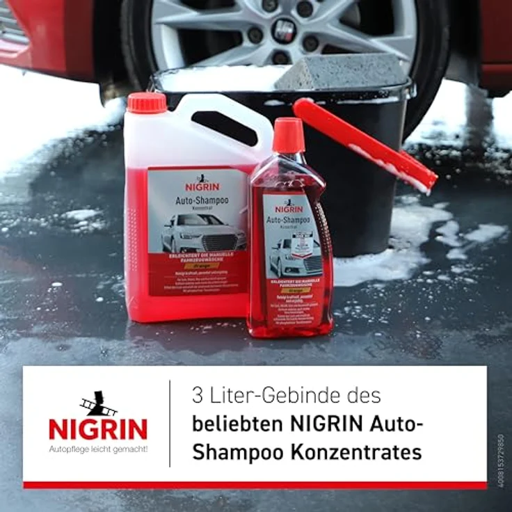 NIGRIN Nigrin Shampoo Konzentrat Orange 3 L Autoshampoo mit intensiver Schmutzlösewirkung – Bild 2