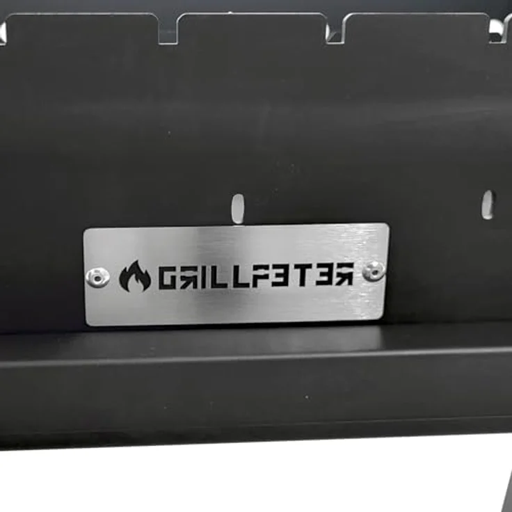 Grillpeter Profi Mangal Altan 70, Stahl 3mm Schaschlikgrill mit Ascheschublade und Windschutz – Bild 3