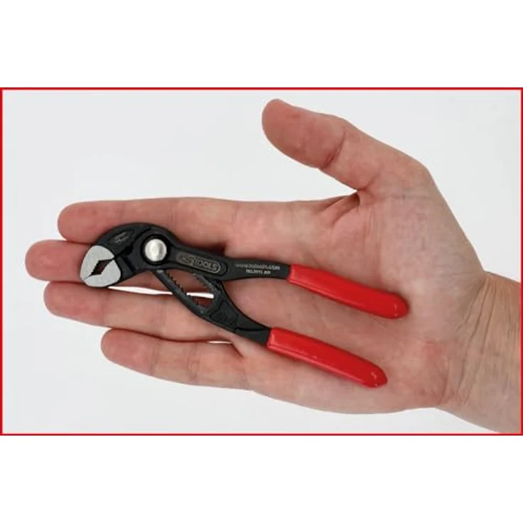 KS Tools 115.2015 Wasserpumpenzange 128mm, mit Druckknopfverstellung und tauchisoliertem Griff, Chrom Vanadium Stahl, max. Zangenöffnung 50mm – Bild 6