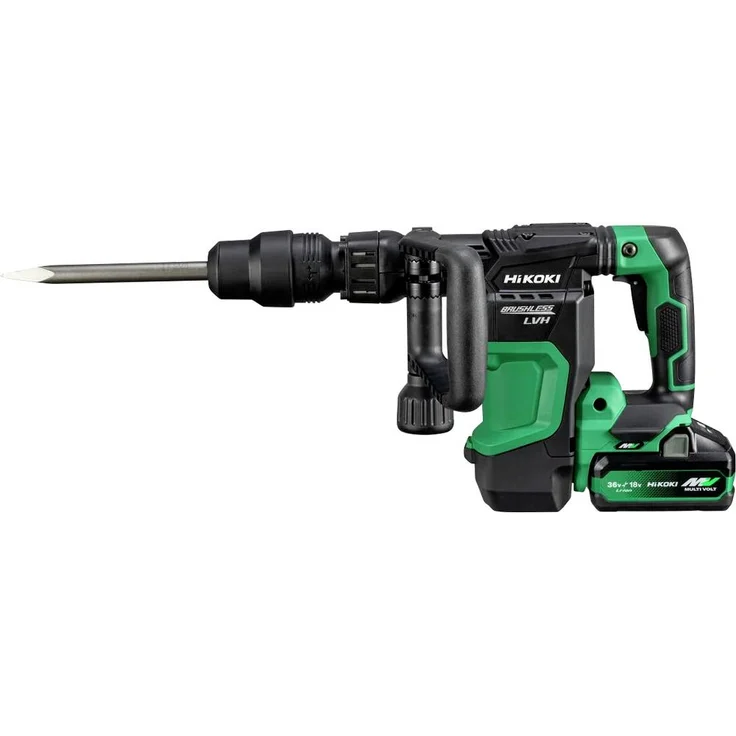 HiKOKI H3641DA SDS-Max-Akku-Meißelhammer 36V, 4 Ah und 8 Ah, inklusive Koffer, leistungsstark für Abbrucharbeiten