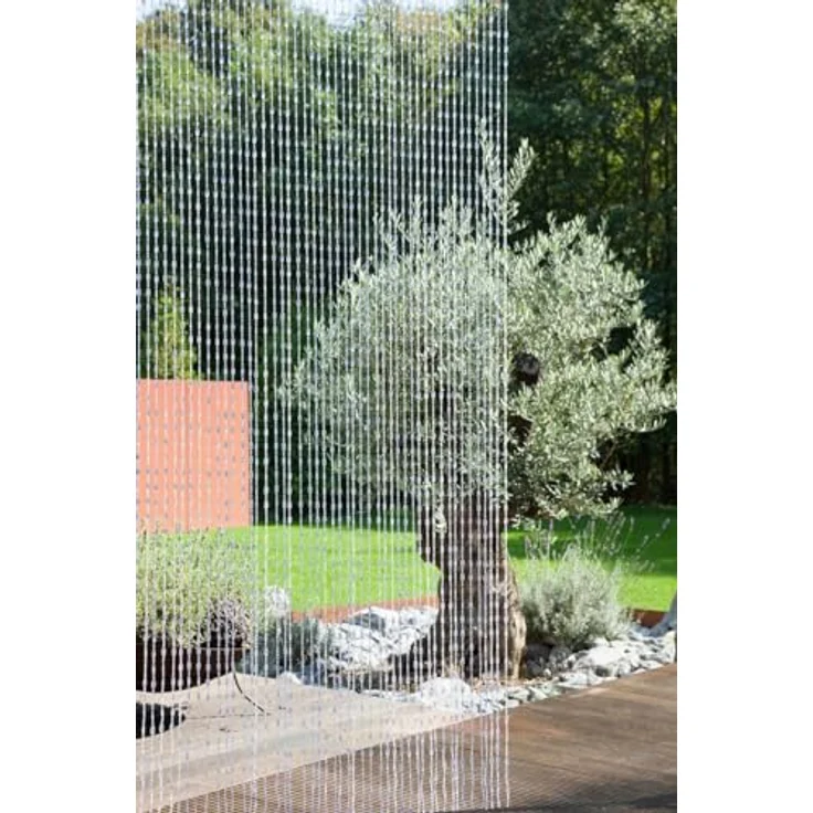 Türvorhang Vorhang Perlenvorhang Dekorationsvorhang Raumteiler Kristal transparent – Bild 4