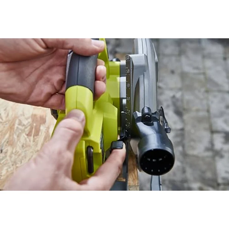 RYOBI 18 V ONE+ Brushless Akku-Handkreissäge RCS18BL-0, 184 mm Sägeblatt, werkzeuglose Einstellungen – Bild 5