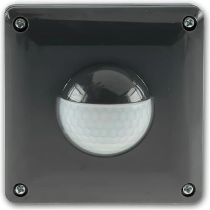 world-trading-net Unterputz Bewegungsmelder, schwarz, 2 & 3-Draht Technik, 190°, 230V/500W, max. 9m, LED geeignet, IP65 – Bild 2