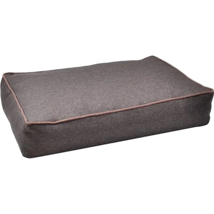 Aumüller Hundekissen Basic Line, Braun - 117 cm - Kissen für Hunde aus robustem, strapazierfähigen Canvasstoff | Füllung aus Visco-Sticks | Abziehbarer Bezug mit Reißverschluss - Preisvergleich – Bild 1