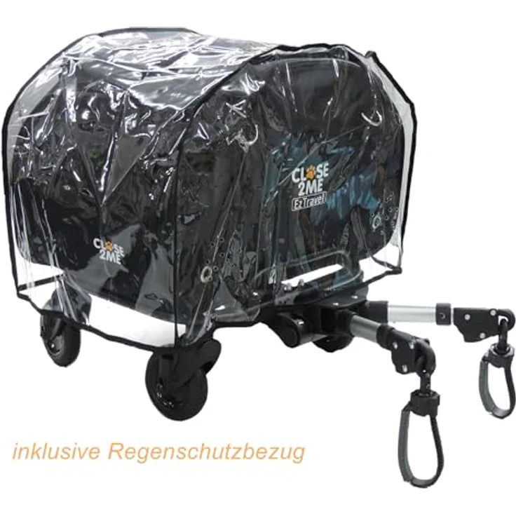 Eichhorn Kinderwagen Close2Me PetRider, Tiertransportbox mit Fahrgestell, belastbar bis 25 kg, inklusive DeluxeTragetasche und Regenschutzbezug – Bild 8