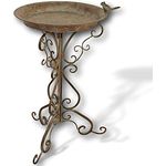 aubaho Vogeltränke Vogelbad Garten Vogelbecken Vogel Tränke Metall 75cm Futterplatz