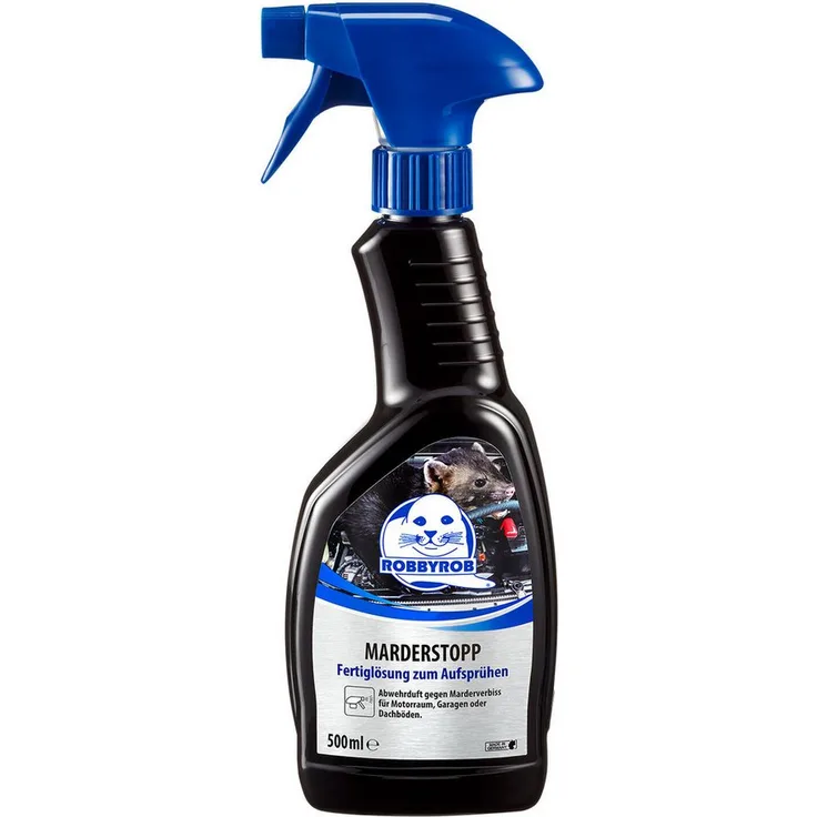 Robbyrob RobbyRob Marderstopp 500 ml Sprühflasche Auto-Reinigungsmittel, effektiver Marderschutz aus Deutschland