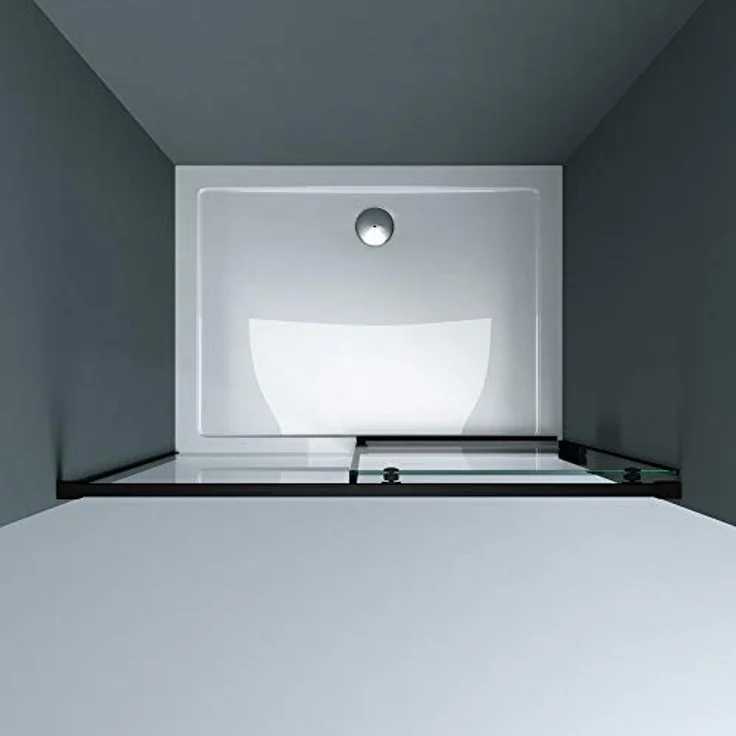 doporro Nischentür Ter12 100x195cm Duschtür ESG-Sicherheitsglas Nischentür Soft-Close Klarglas inkl. Nano-Beschichtung – Bild 4