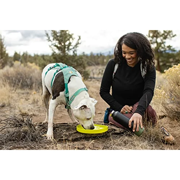 RUFFWEAR Camp Flyer Hundespielzeug, 2-in-1, flexibel und pannensicher, Wurfscheibe und Napf für Haustiere, Outdoor-Spiel, speziell für Hunde entwickelt, wasserdicht und sicher, Red Sumac – Bild 4