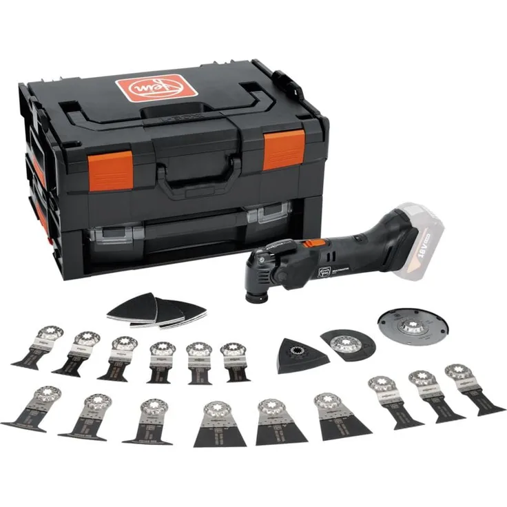 Fein Akku-MULTIMASTER AMM 500 Plus Top AS, Multifunktionswerkzeug in Schwarz, 18 V mit L-Boxx - 71294262000