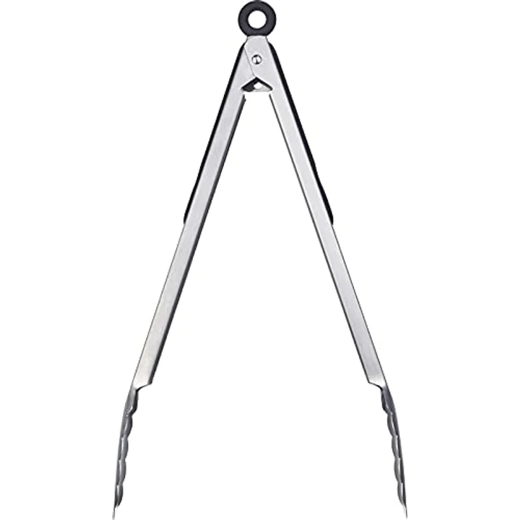 Westmark Grillzange + Servierzange, Mit Edelstahllaffen und gummierten Griffen, Länge: 35 cm, Rostfreier Edelstahl/Kunststoff, Classic Spezial Maxi, Silber/Schwarz, 16252270 – Bild 4