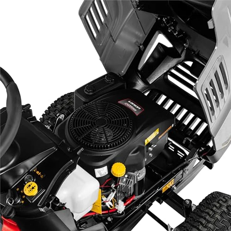 Texas Rasentraktor Premium TTS108, 108 cm Schnittbreite, 452 cc Motor, elektromagnetische Doppelmesser, 7 Schnitthöhen, Seitenauswurf – Bild 8