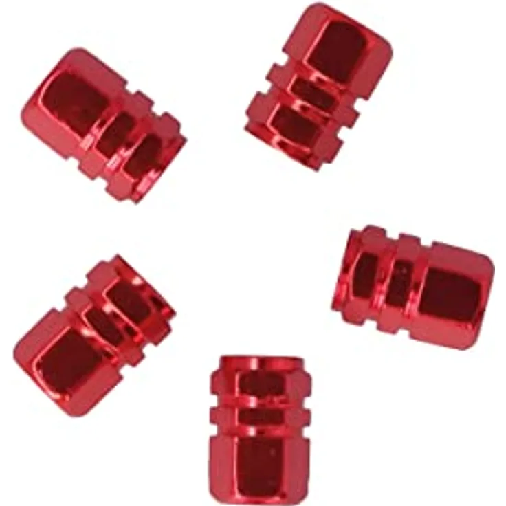 Carpoint ventilkappen Kolben 13,9 mm Stahl rot 5 Stück