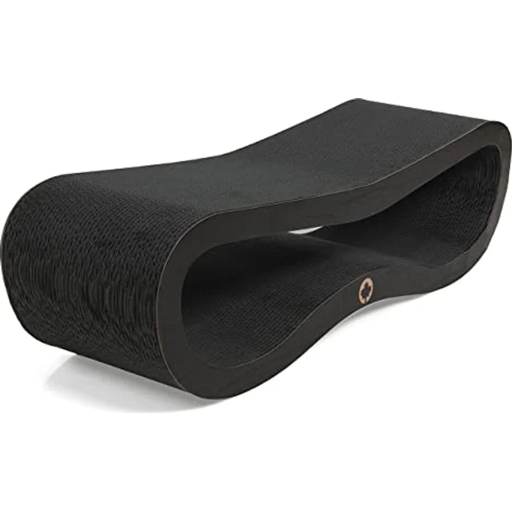 CanadianCat Company | Orbit 2.0 Kratzbrett - Black Edition | Kratzpappe Katzen Lounge in schwarz | ca. 84 x 24 x 23 cm – Bild 5