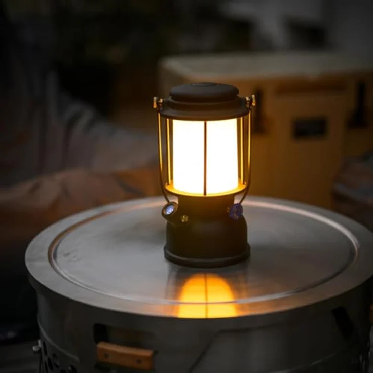 Petromax LM500, Dimmbare LED-Laterne mit 500 Lumen, Powerbank-Funktion, Retro-inspiriertes Design, ideal für Camping und Outdoor-Abenteuer – Bild 4