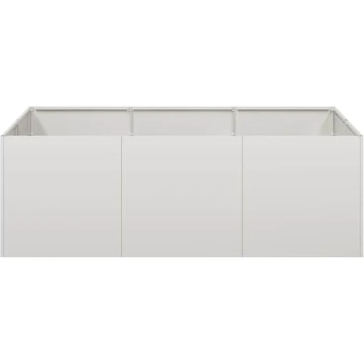 vidaXL Pflanzkübel 120x80x40 cm Edelstahl, Hochbeet mit viel Platz für Pflanzen, rostbeständig – Bild 5