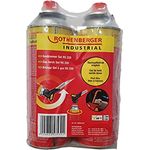 ROTHENBERGER Industrial Gasbrenner Set RS 220 inklusive 2x RoButan Gaskartuschen, mit Piezozündung, Über-Kopf-Arbeiten möglich, 1000003307