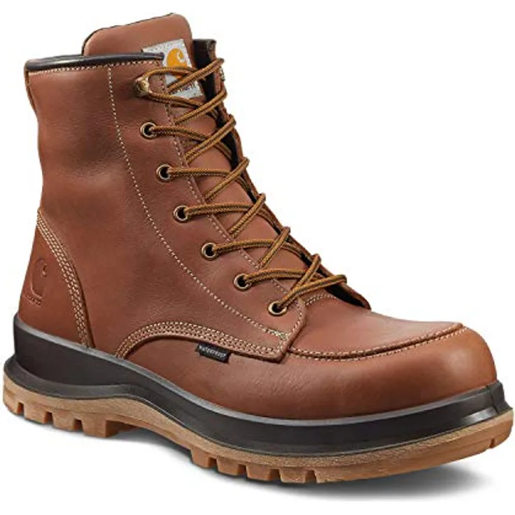 Carhartt Hamilton F702901 Sicherheitsschuh, wasserdicht mit Fiberglas-Zehenschutz und rutschfester Vibram-Sohle, schwarz