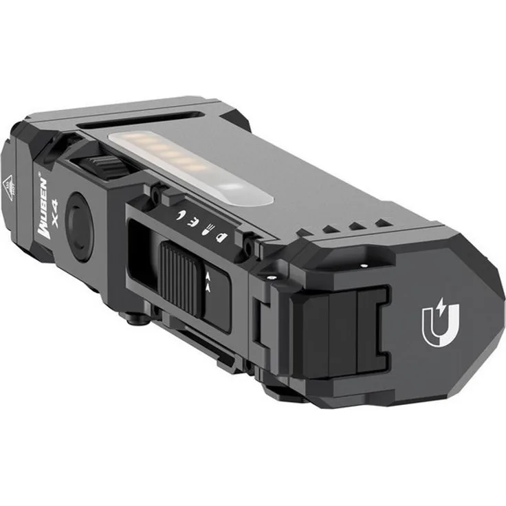 Wuben WUBEN X4 Mini LED-Taschenlampe, 1500 Lumen, grau, RGB, IP65, aufladbar, 285 Std. Akkulaufzeit