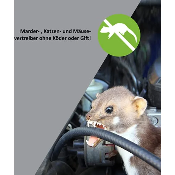 ISOTRONIC Marderschreck Blitz mit Licht/LED Blitzlichtfunktion und Ultraschall für Haus, Garage und Dachboden - Neu: Sensor-Schalter - vertreibt Marder, Mäuse, Ratten Siebenschläfer (3) – Bild 2