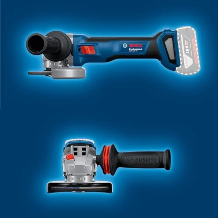 Bosch Professional Akku-Winkelschleifer »GWS 18V-11«, ohne Akku, ohne Ladegerät, mit Schutzhaube und Vibration Control Handgriff – Bild 8
