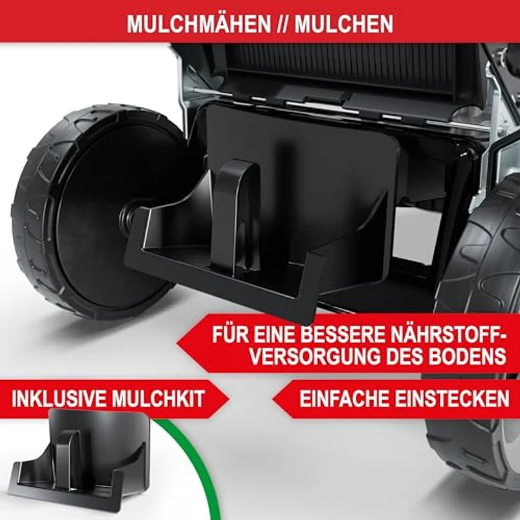 ONBEST TXC-3651, Benzin-Rasenmäher mit 6,5-PS-Viertaktmotor, 51 cm Schnittbreite, Tornado XCUT Mähsystem und 60-Liter-Fangkorb – Bild 7