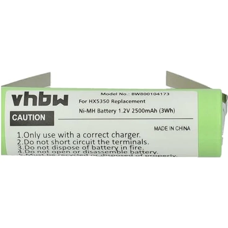 Vhbw Akku für Braun 6515, 6518, 6520, 6522, 6525, 6550, 6610, 6620, 6680, 2500mAh, 1,2V, NiMH, hochwertige Energieversorgung – Bild 5
