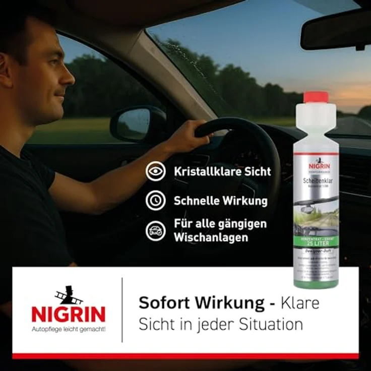 Nigrin Performance Scheibenklar 250 ml, Konzentrat 1 : 100 – Bild 4