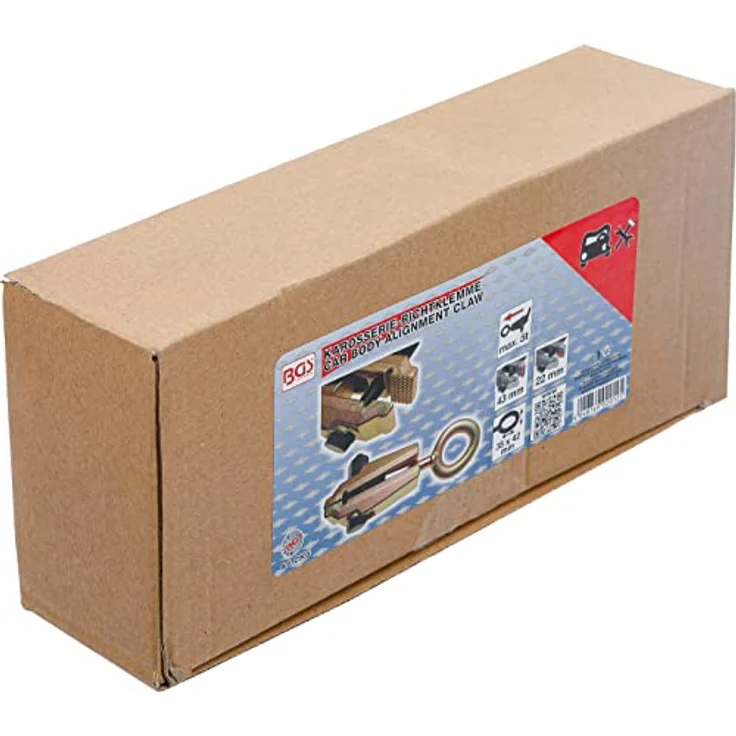 BGS Türgriff + Fenstergriff, Karosserie-Richtklemme 43 mm, max. 5 t Zugrichtung, Sicherungsvorrichtung, Klauenbreite 43 mm, blau – Bild 4