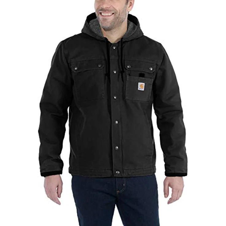 Carhartt Arbeitsjacke Bartlett Jacket mit Kapuze und warmem Futter, Baumwoll Duck, entspannter Schnitt – Bild 4
