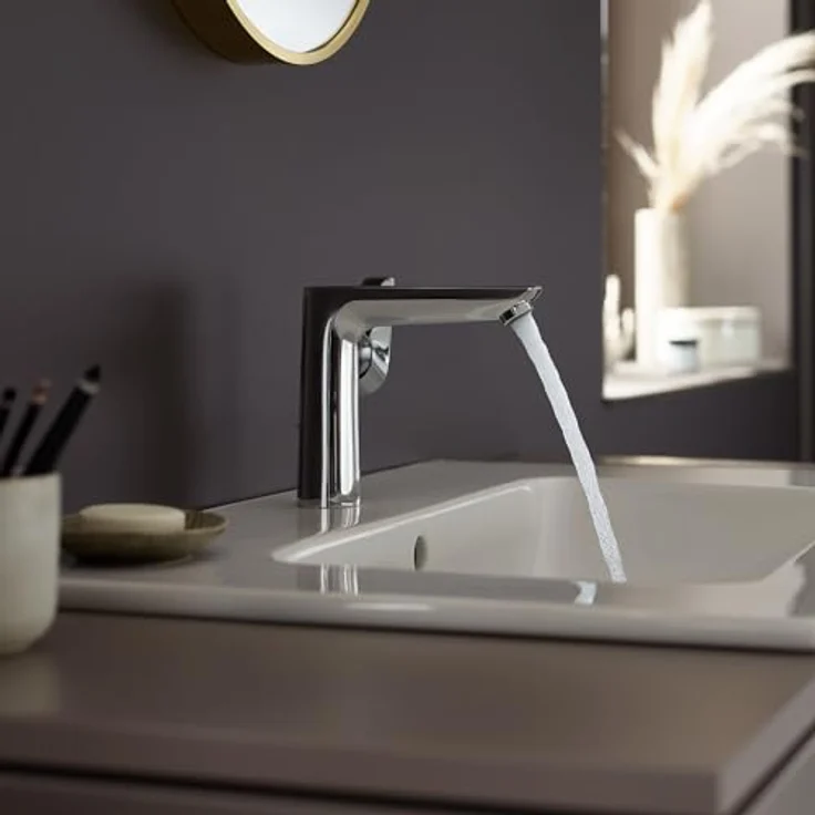 hansgrohe Talis E 150 Waschtischarmatur, ComfortZone 150, Normalstrahl, mit Zugstangen-Ablaufgarnitur – Bild 9