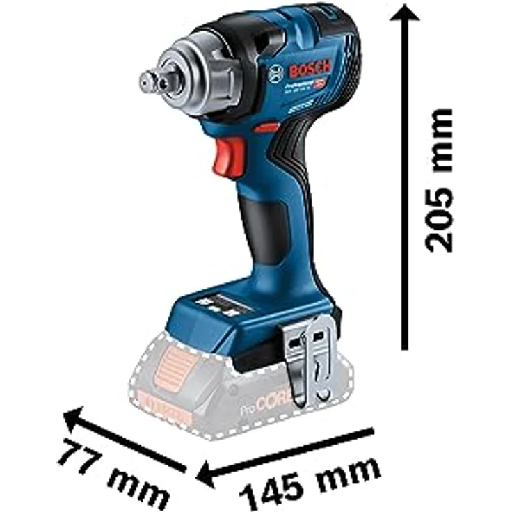 Bosch Professional 18V System Akku Drehschlagschrauber GDS 18V-330 HC, 330 Nm Anziehmoment, 560 Nm Losbrechmoment, inkl. 2x 4.0Ah ProCORE Akku, L-BOXX – Bild 5