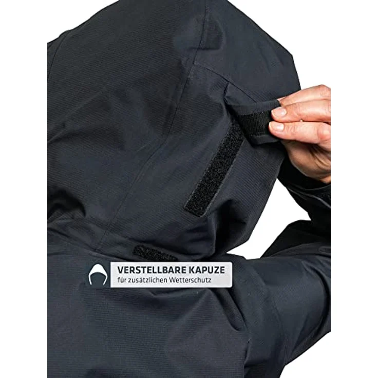 Schöffel Gmund Jacke, Damen Arbeitsjacke, wasser- und winddicht, schwarz, XL, XXL – Bild 7