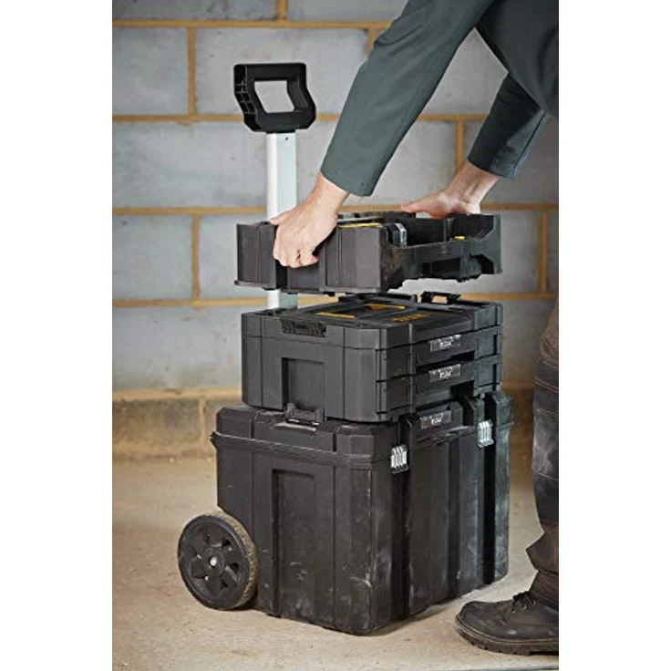 Stanley STA88580-XJ FatMax Caddy STA88580 für bis zu 4 Schüttelboxen und 5 kleine ToughCases, kompatibel mit den Aufbewahrungssystemen Pro-Stack und T-Stak, eingebauter Tragegriff – Bild 9