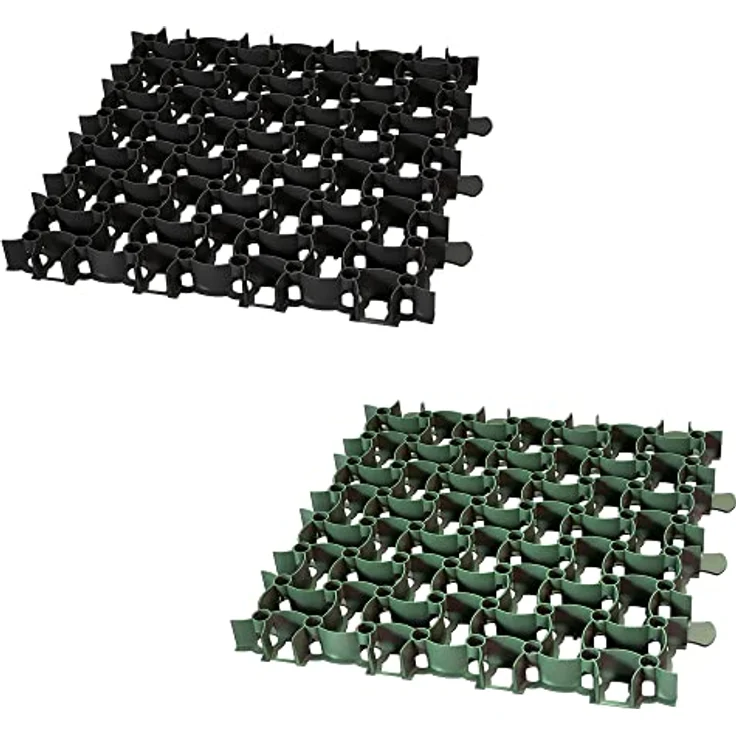 6x Rasengitter Paddockplatte SCHWARZ 50x50 cm Reitplatzmatten Rasenmatten Rasenw – Bild 8