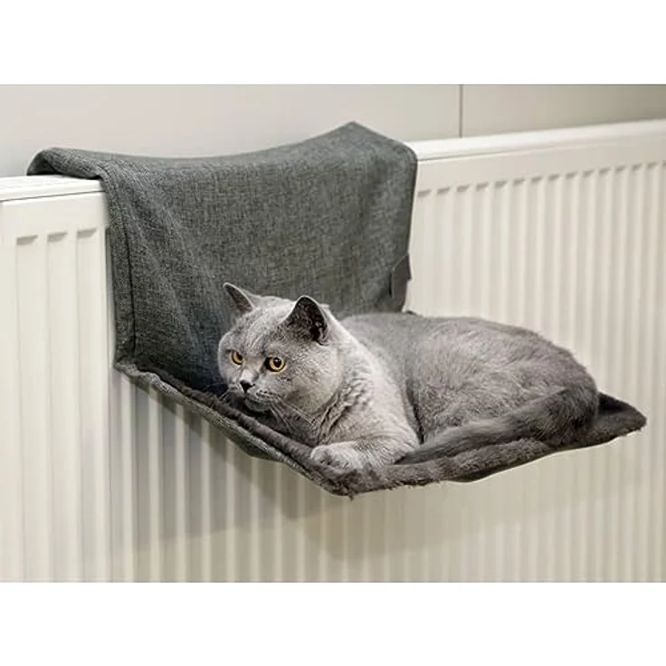 Kerbl Pet Katzenhängematte Paradies, grau, 45x30cm – Bild 2