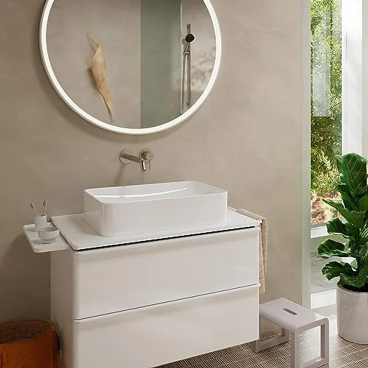 hansgrohe Tecturis S Einhebel-Waschtischarmatur Unterputz für Wandmontage, Ausladung 225 mm, Temperaturbegrenzung, geeignet für Durchlauferhitzer – Bild 2