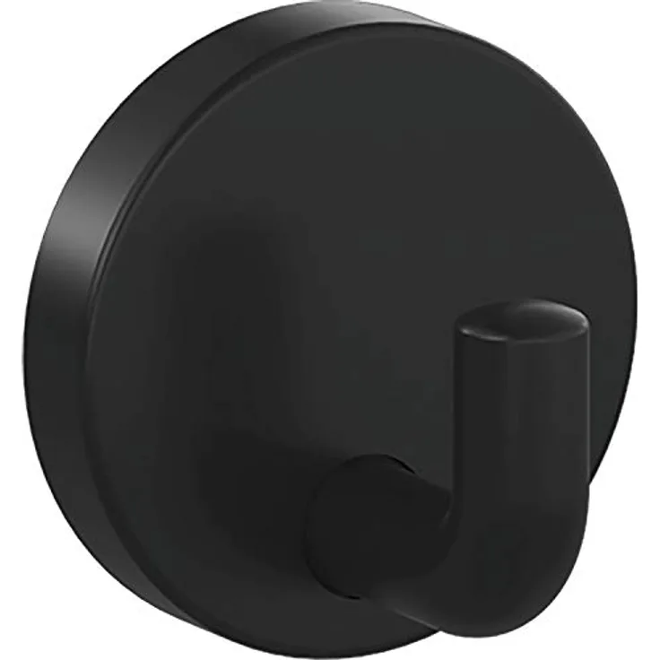 HEWI Heinrich Wilke 477.90B010 90 Mantelhaken 477.90.010, Höhe 50 mm, Tiefe 45 mm, Polyamid tiefschwarz, schwarz matt