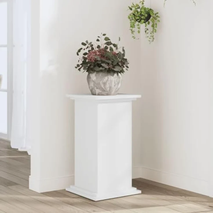 vidaXL Blumenständer Pflanzenständer Weiß 33x33x60 cm Holzwerkstoff – Bild 3