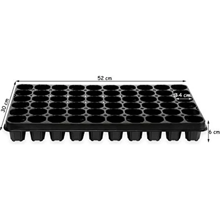 Anzuchtplatte Pro 60 Pflanzlöcher Ø 4,7 cm Pflanzschale Anzuchtschale Topfplatte – Bild 4