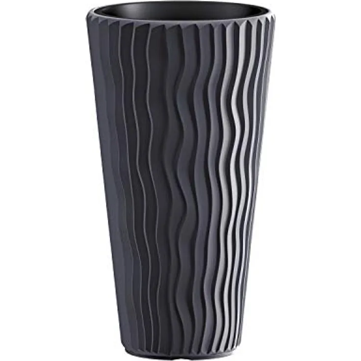 ZANVIC Pflanzgefäß Sandy Slim, Anthrazit, 39 cm - Preisvergleich