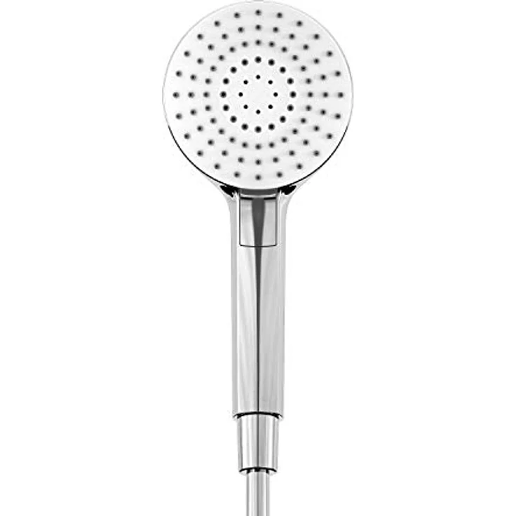 Ideal Standard A7230AA Ceratherm T50 Duschsystem, Brausethermostat mit 3-Funktions-Handbrause Ø 11 cm und Regenbrause Ø 20 cm, Chrom, 175 cm Brauseschlauch – Bild 5