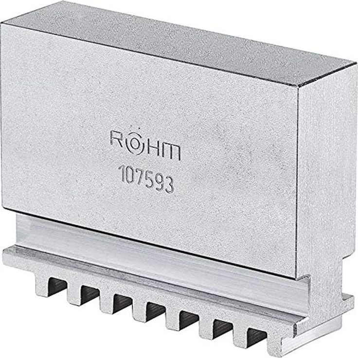 RÖHM 107593 Blockbacken BL DIN 6350 Typ 301, 200 mm ungestuft für ZG/ZS, 3er Pack – Bild 1