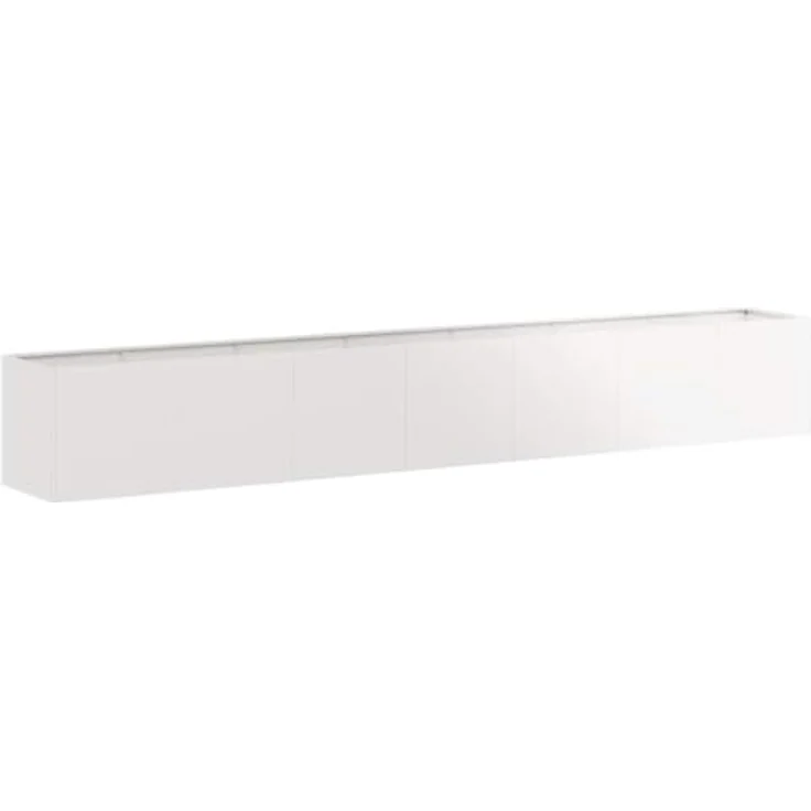 vidaXL Pflanzkübel 280x40x40 cm Edelstahl, großes Hochbeet für Garten und Terrasse, robust und langlebig – Bild 1
