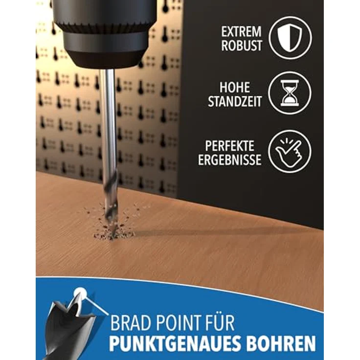 STONE REEF Holzbohrer Set lang Profi, 7-teilig inkl. Tasche, Schlangenbohrer Ø 4-12mm x 230mm, hohe Standzeit, präzises Bohren für Hart- und Weichholz – Bild 3