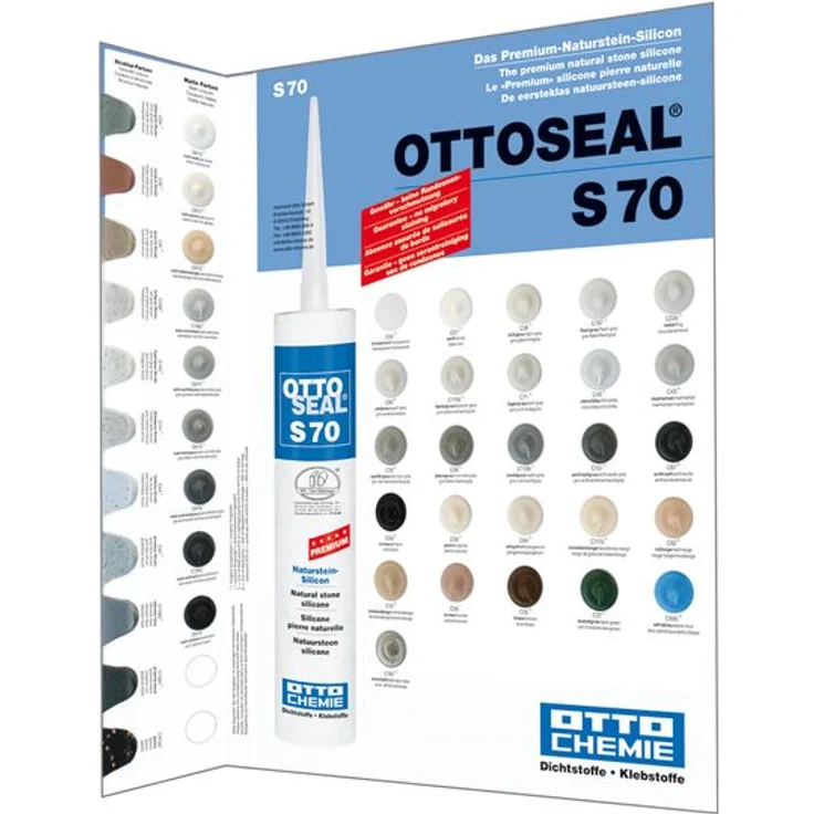 OTTOSEAL  S70 Premium-Naturstein-Silikon/Silicon 310 ml - Farbauswahl Anthrazit – Bild 1