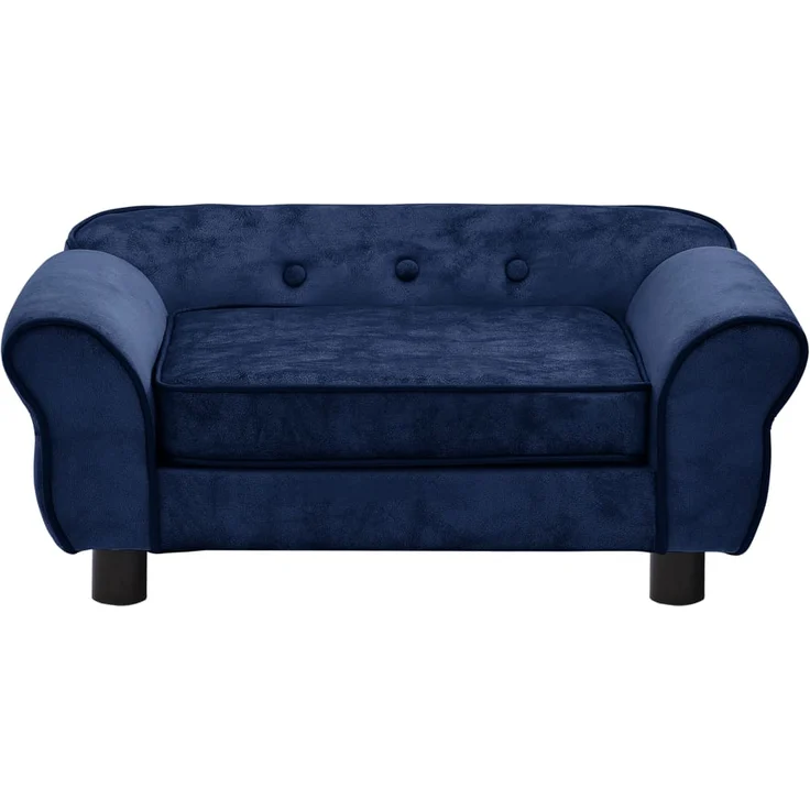 vidaXL Hundesofa Blau 72x45x30 cm Plüsch – Bild 3