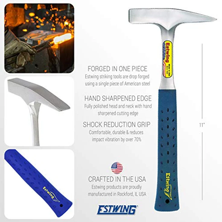 ESTWING Schlosserhammer mit Vinylgriff, 20mm 340g – Bild 5